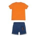Guess Completo 2 Pezzi T-Shirt-Bermuda per Neonato I3GG01K8HM3 ARANCIONE GUESS 