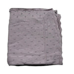 Wedoble Coperta Tinta Unita con Ricami per Neonata V2505306A LILLA WEDOBLE 