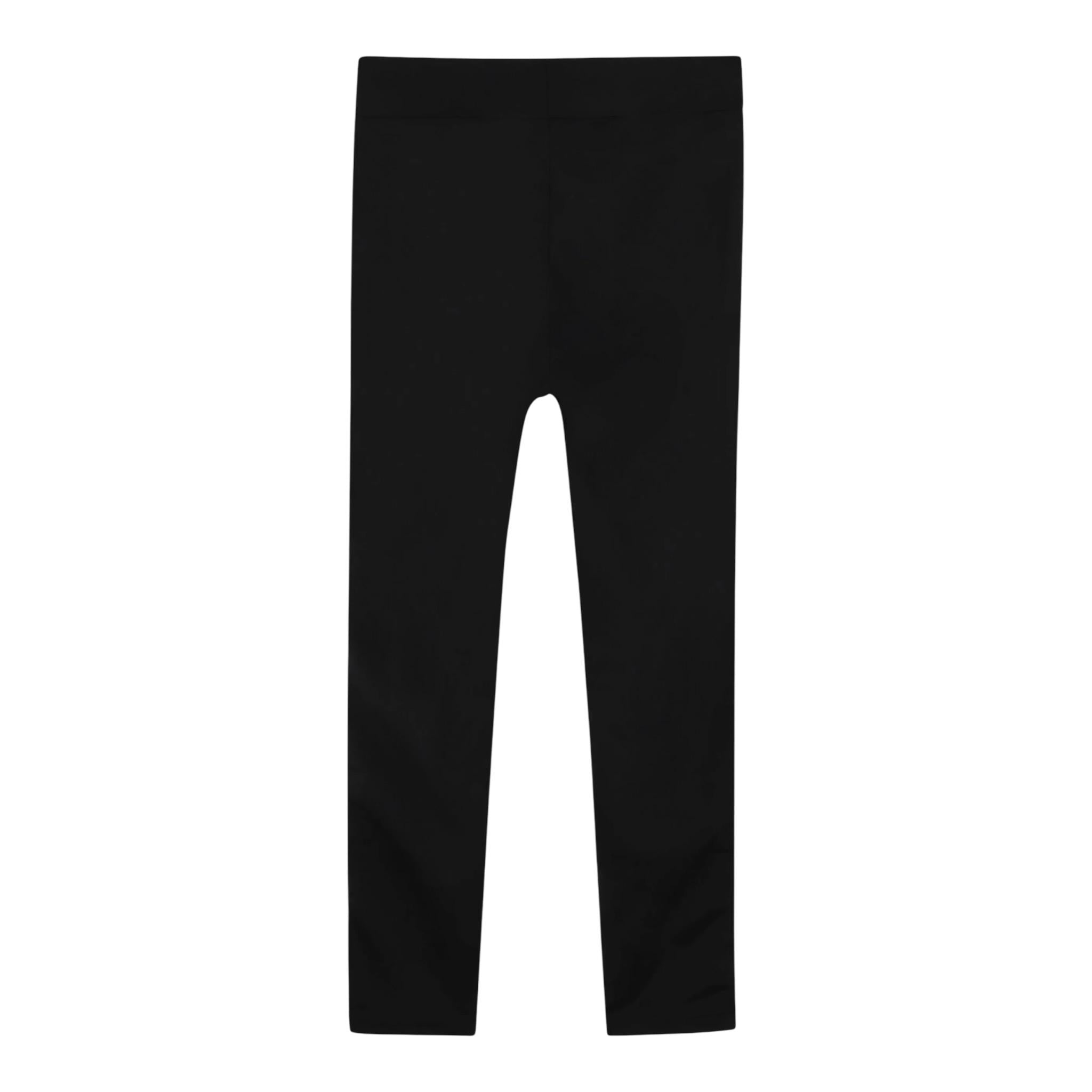Michael Kors Leggins tinta unita con Profili Logati Nero per Bambina R30408 NERO MICHAEL KORS 