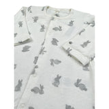 Petit Bateau Tutina tinta unita con Stampa Bianco per Neonato A0822 BIANCO PETIT BATEAU 