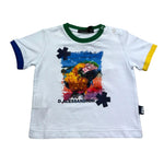 Daniele Alessandrini T-Shirt Girocollo Tinta Unita con Stampa per Neonato 1296M00234NX BIANCO DANIELE ALESSANDRINI 