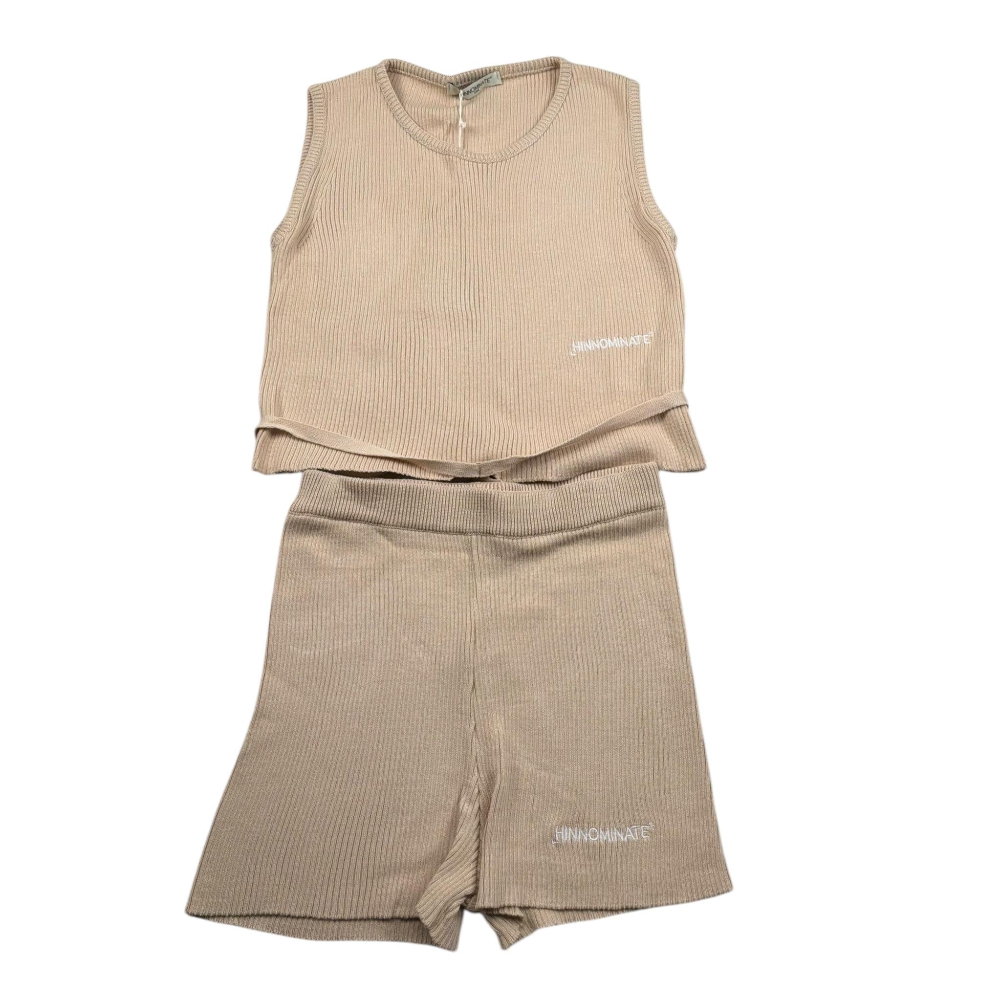 Hinnominate Completo 2 Pezzi Canotta-Short per Bambina 3646K200151 BEIGE HINNOMINATE 