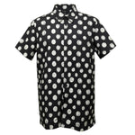 I'M Brian Camicia tinta unita con Fantasia Pois Nero per Bambino PA2844J NERO I'M BRIAN 