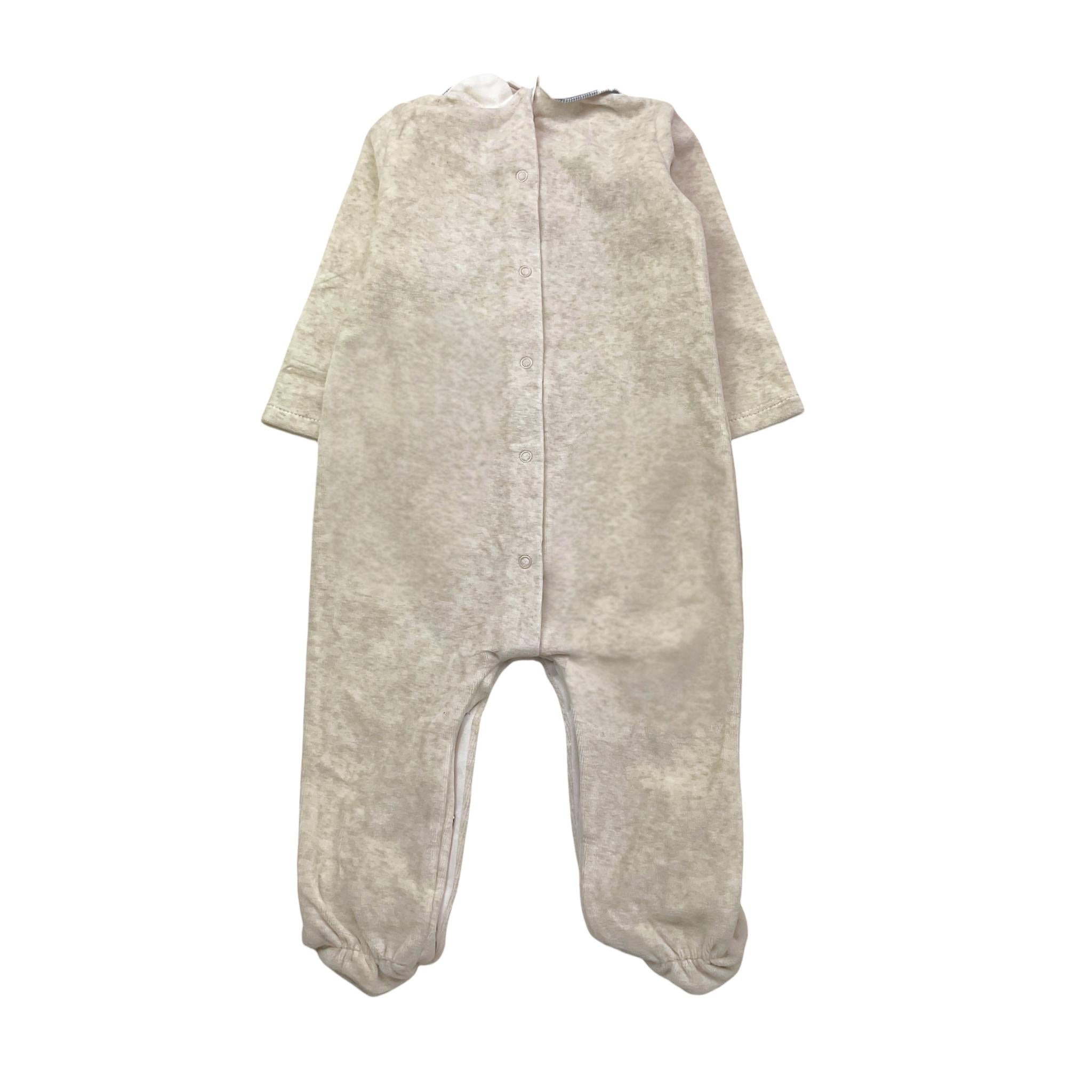 MAYORAL tutina in ciniglia tinta unita con stampa Beige per Neonato 27488 BEIGE MAYORAL 