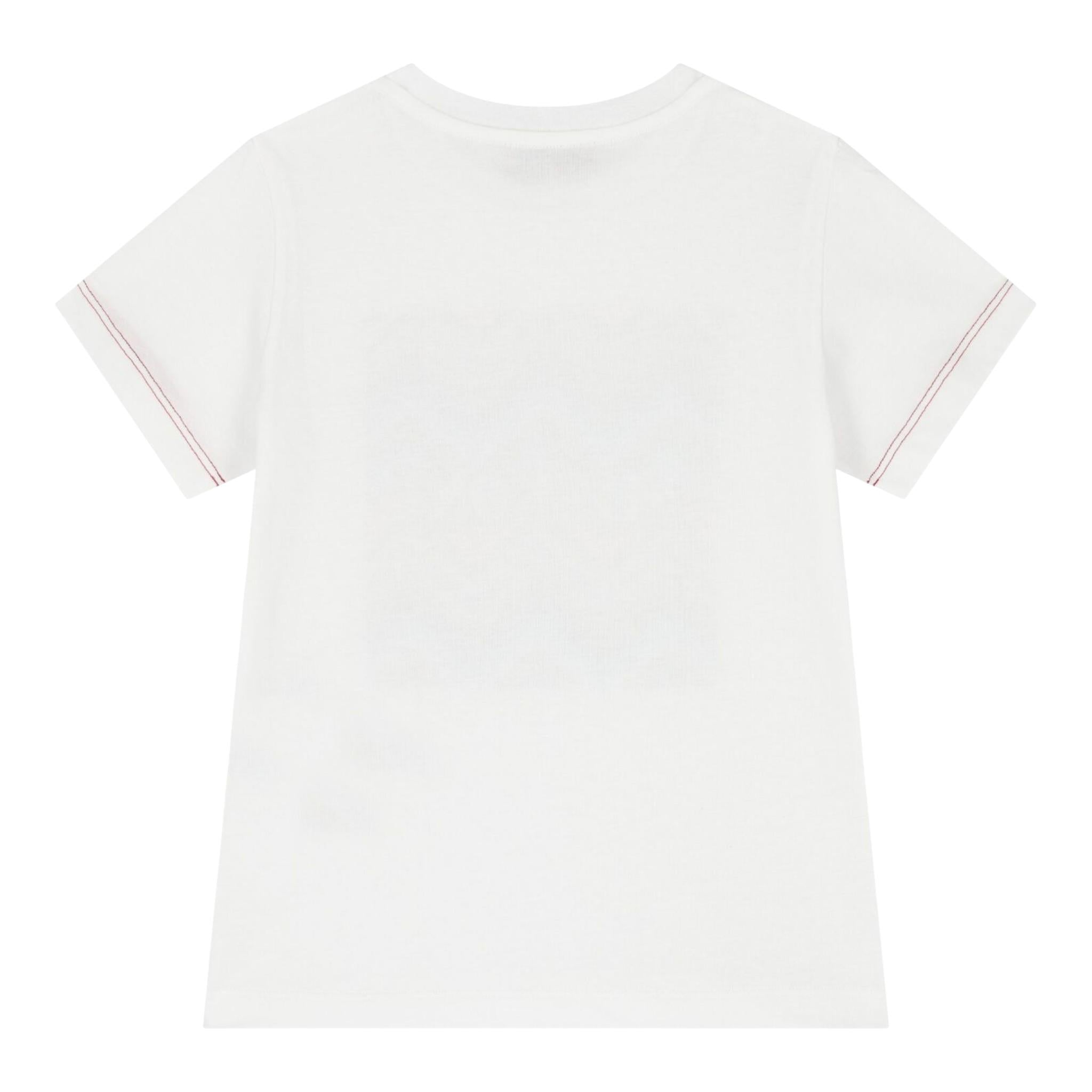Missoni T-Shirt Girocollo Tinta Unita con Stampa per Bambino MV8P21 BIANCO MISSONI 