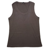 I'M Brian – Einfarbiges Tanktop mit Rundhalsausschnitt in Braun für Jungen