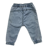 Name.It Jeans Einfarbig Mit Elastischem Bund Hellblau Für Neugeborene