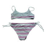 Saint Barth Costume 2 Pezzi Fascia-Slip per Bambina 00377L GRIGIO SAINT BARTH 