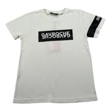 Gavroche Tshirt Girocollo tinta unita con Stampa Panna per Bambino B921 PANNA GAVROCHE 