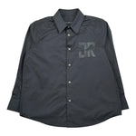 John Richmond Camicia Tinta Unita con Bottoni per Bambino RBP26029CA NERO JOHN RICHMOND 