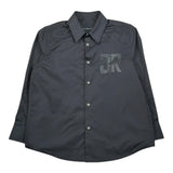 John Richmond Camicia Tinta Unita con Bottoni per Bambino RBP26029CA NERO JOHN RICHMOND 