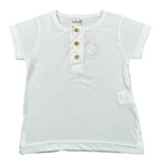 Babyvip T-Shirt Tinta Unita con Bottoni per Neonato T7157 BIANCO BABYVIP 