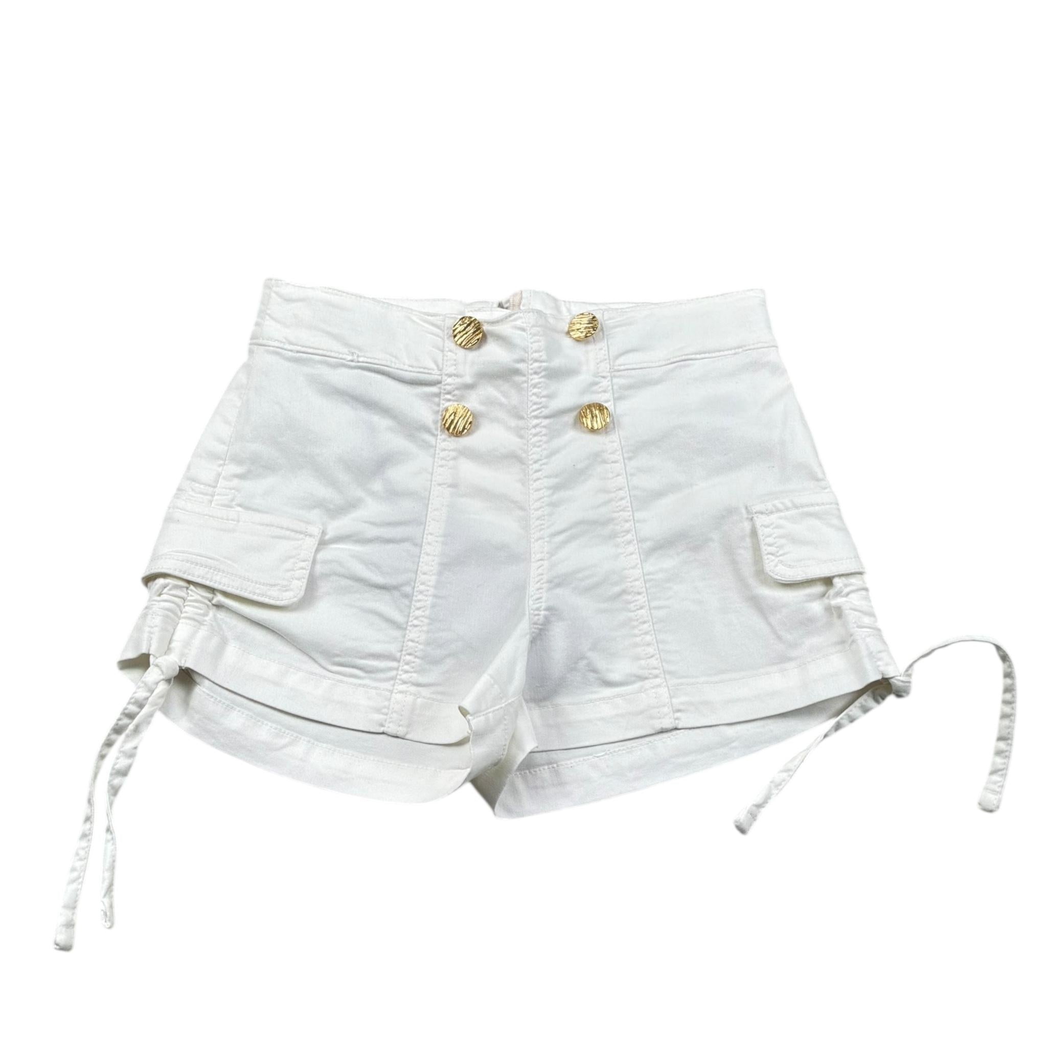 Fun & Fun Short Tinta Unita con Girovita Regolabile per Bambina FNBSO16567 BIANCO FUN & FUN 