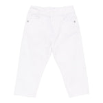 Trussardi Pantalone Tinta Unita con Elastico In Vita per Neonato TIP25060PAXX BIANCO TRUSSARDI 