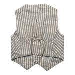 Manuel & Frank Gilet Tinta Unita con Bottoni E Fantasia A Righe per Neonato MF5155N BEIGE MANUEL & FRANK 