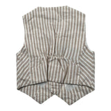 Manuel & Frank Gilet Tinta Unita con Bottoni E Fantasia A Righe per Neonato MF5155N BEIGE MANUEL & FRANK 