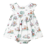 Mayoral Set Abito Mezza Manica Tinta Unita con Culotte per Neonata 1869 BIANCO MAYORAL 