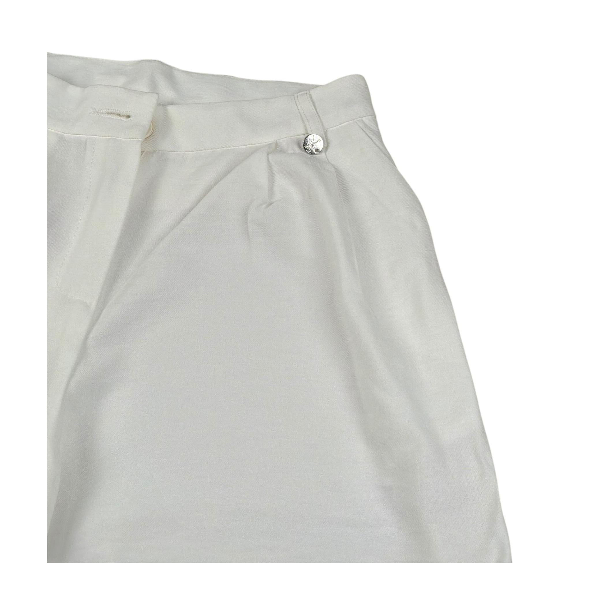 Imperial Pantalone Tinta Unita Modello Palazzo per Bambina PH11130G75 BIANCO IMPERIAL 