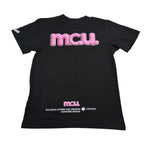 Mcu T-Shirt Girocollo tinta unita con Stampa Nero per Bambina MCU0126 NERO MCU 