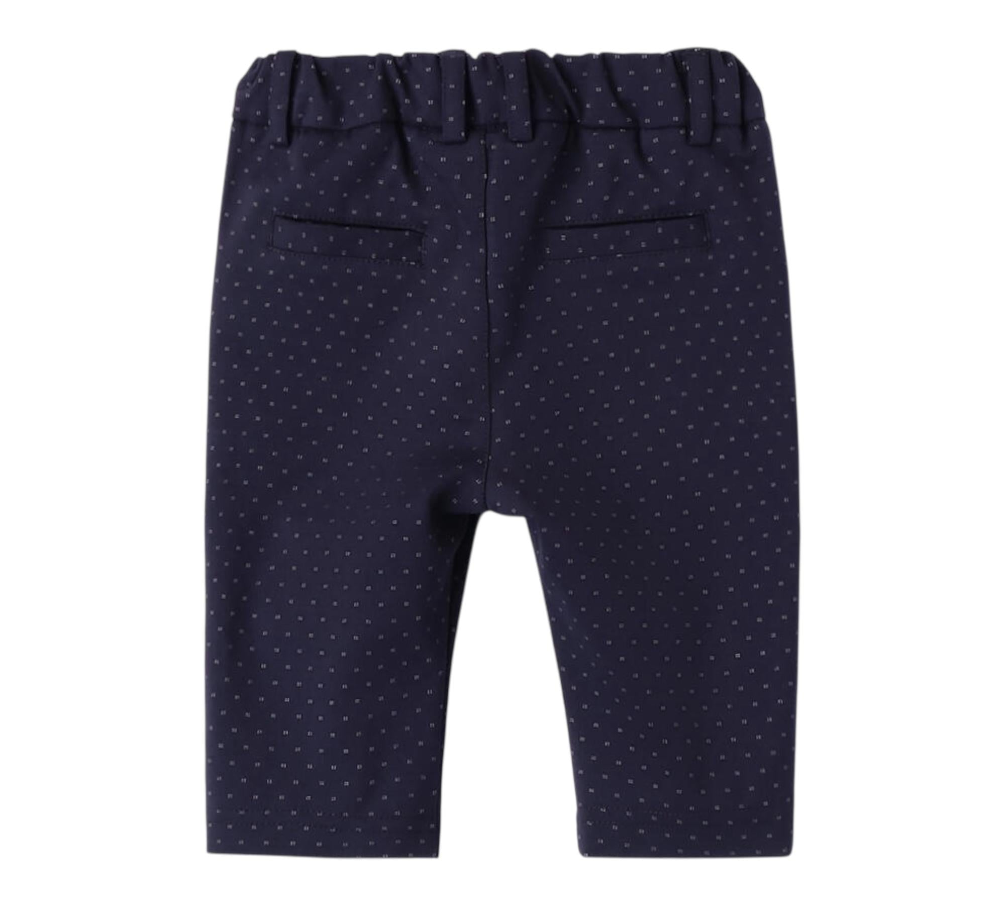 Minibanda Pantalone Tinta Unita con Elastico In Vita per Neonato 3B622 BLU MINIBANDA 