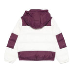 K-WAY giubbino bicolore con cappuccio in contrasto Bianco/viola per Bambina K6117YWA BIANCO/VIOLA K-WAY 