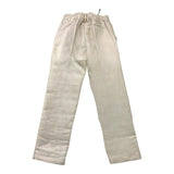 Emanuel Pris Einfarbige Hose mit elastischer Taille Beige für Jungen