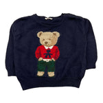 LE BEBE' maglia girocollo tinta unita con orso Blu per Neonato LBB5146 BLU LE BEBE' 