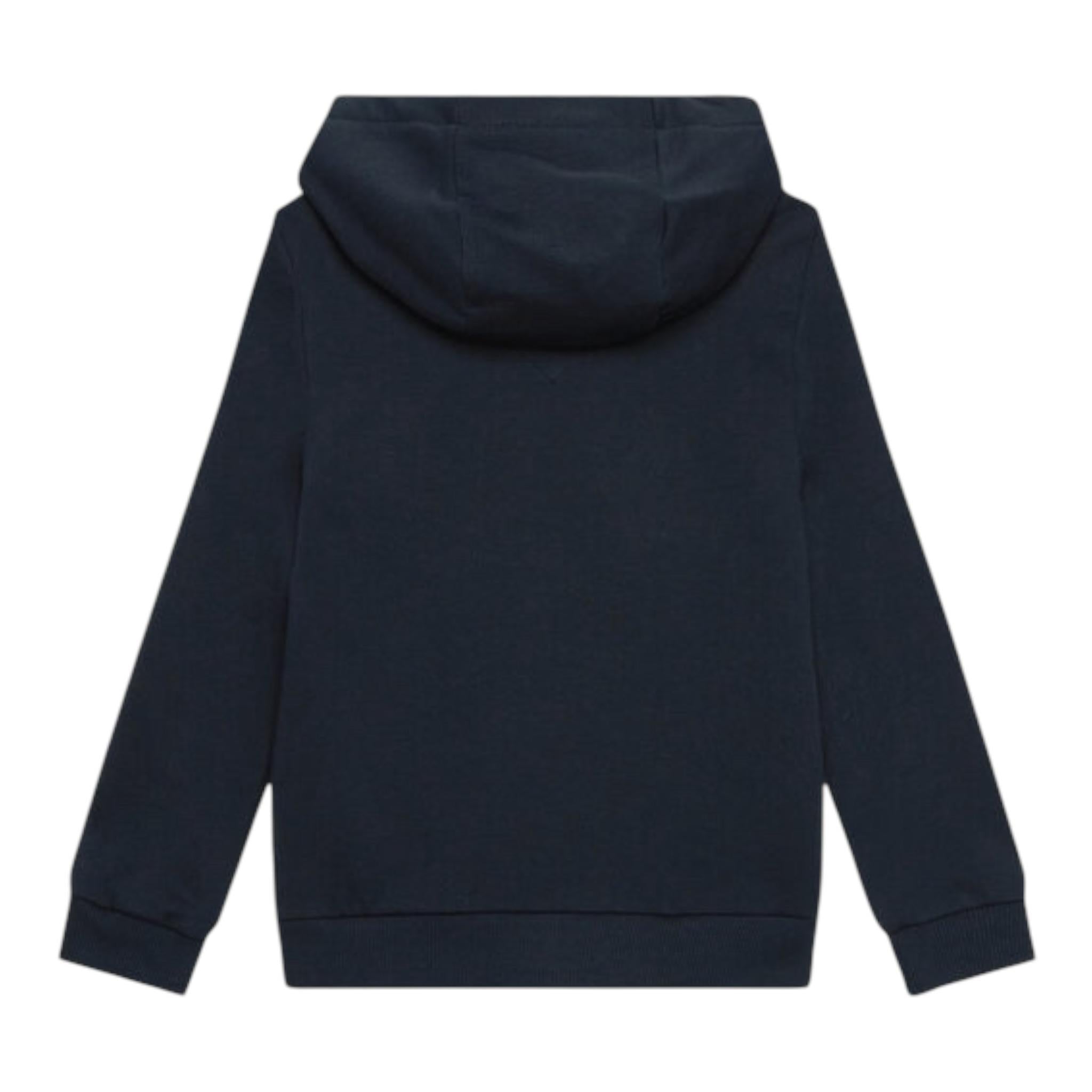 TOMMY HILFIGER felpa tinta unita con zip e cappuccio Blu per Bambino KS0KS00421 BLU TOMMY HILFIGER 
