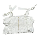 Fun & Fun Top Tinta Unita con Bretelle per Bambina FCJTP16585 BIANCO FUN & FUN 