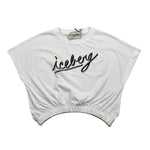 Iceberg T-Shirt Girocollo Tinta Unita con Stampa per Bambina TSICE5159JX BIANCO ICEBERG 