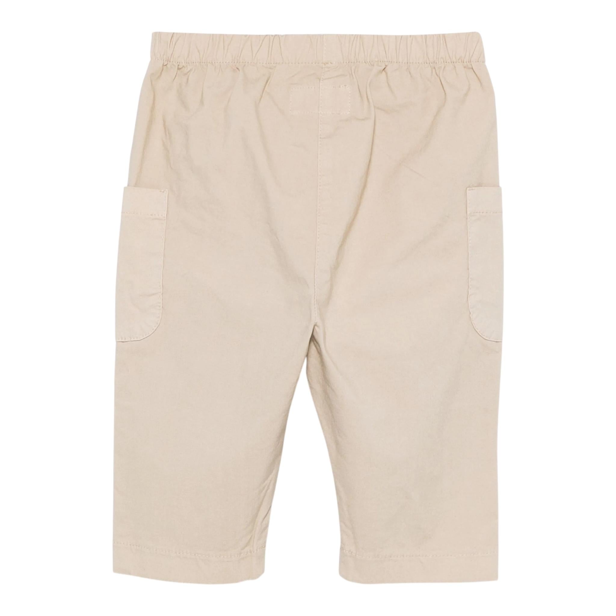 Teddy E Minou Pantalone Tinta Unita con Elastico In Vita per Neonato E25PT010C6035 BEIGE TEDDY E MINOU 