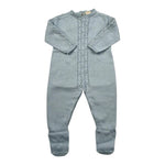 Wedoble Tutina Manica Lunga Tinta Unita per Neonato V2503346A AZZURRO WEDOBLE 