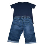 Janice Completo 2 Pezzi T-Shirt-Bermuda Blu per Bambino 125102103 BLU JANICE 