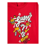 GUESS shirt girocollo tinta unita con stampa Rosso per Neonato I4YI02K8HM4X ROSSO GUESS 