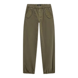 Guess Pantalone Tinta Unita con Elastico In Vita per Bambino L5RB09WF7B1 VERDE GUESS 