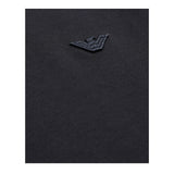 Emporio Armani T-Shirt Girocollo Tinta Unita con Logo per Bambino EB000166X BLU EMPORIO ARMANI 