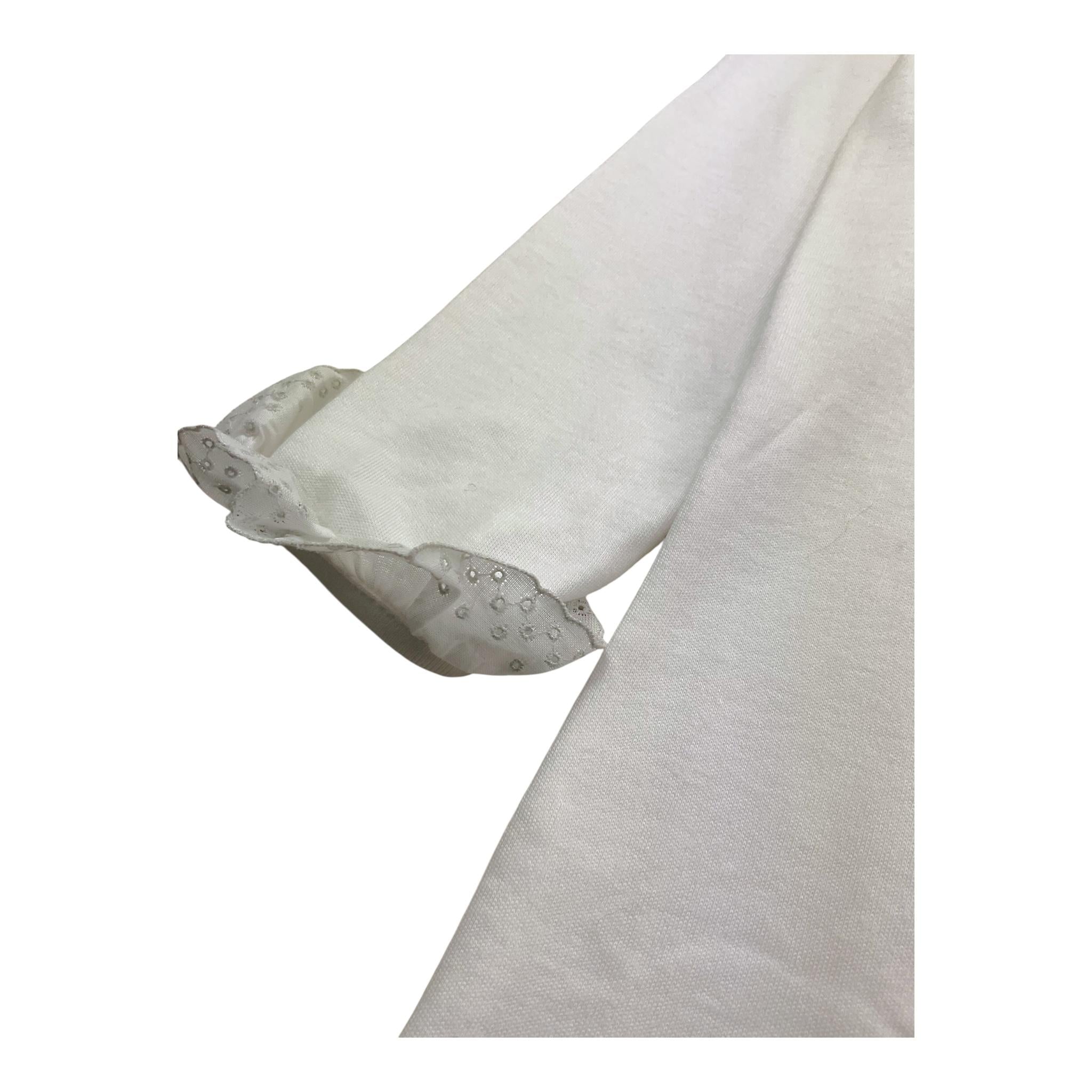 BABIDU body tinta unita con colletto ricamato Bianco per Bambina BOOOOD BIANCO BABIDU 