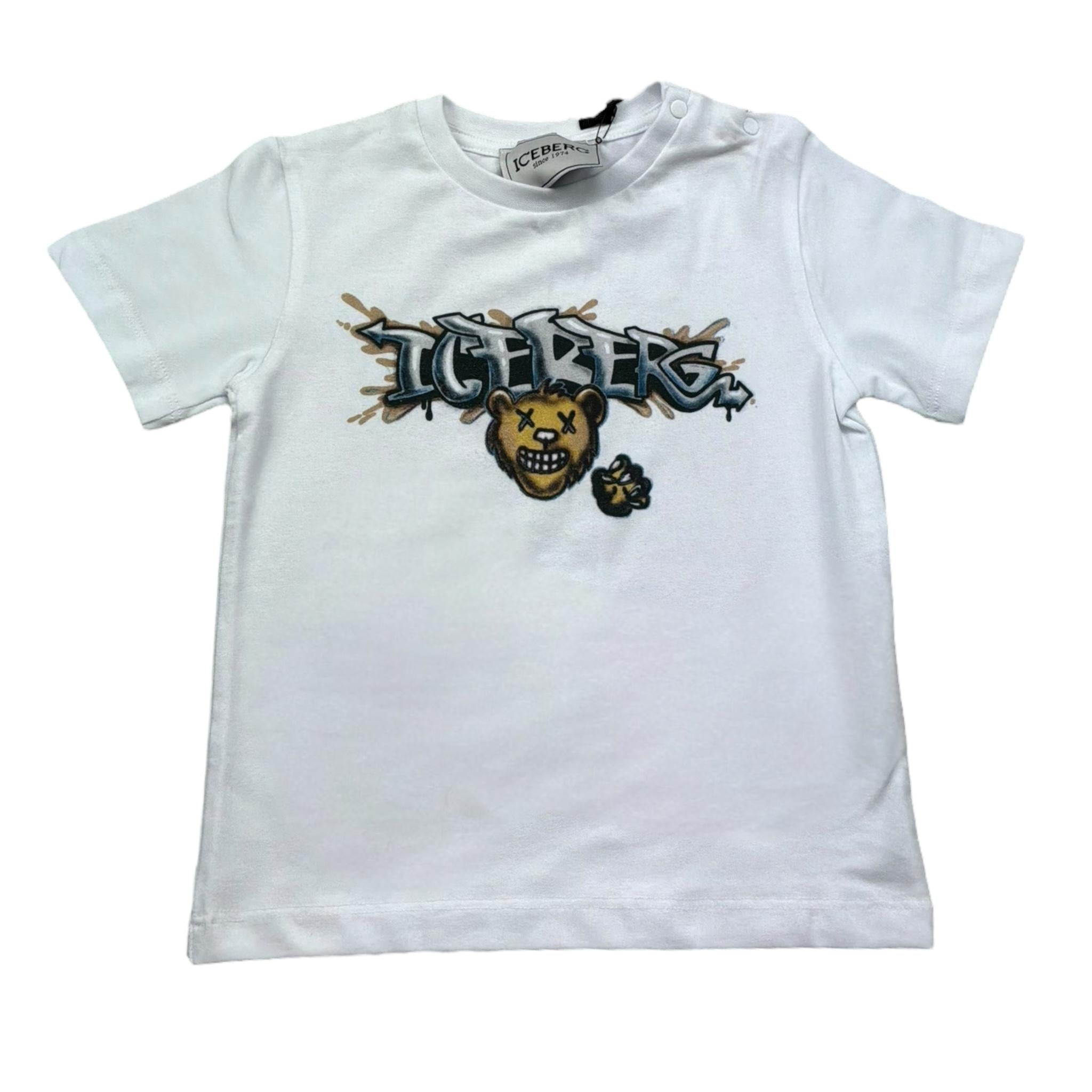 Iceberg Completo 2 Pezzi T-Shirt-Bermuda per Neonato CMBICE5102B BIANCO/ROSSO ICEBERG 