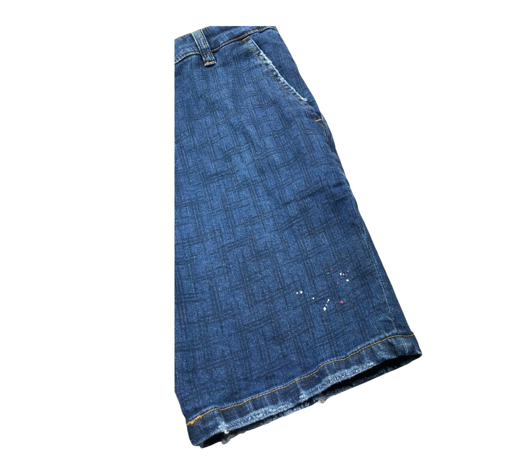 Manuel & Frank Bermuda In Denim Tinta Unita per Bambino MF2170R BLU MANUEL & FRANK 