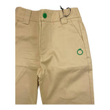 Trussardi Einfarbige Hose mit elastischem Bund Beige für Neugeborene