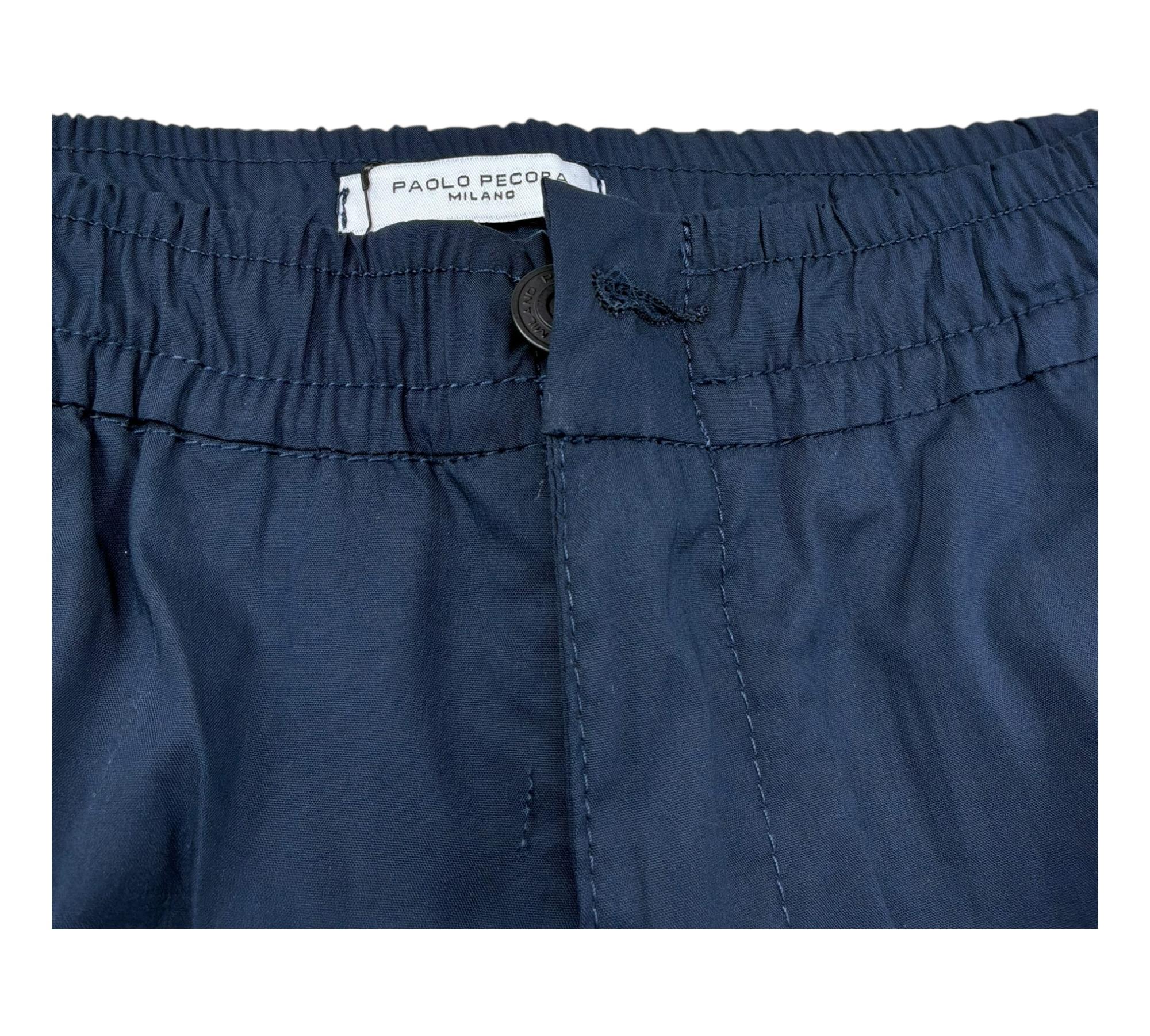 Paolo Pecora Bermuda Tinta Unita con Elastico In Vita per Bambino PP4317 BLU PAOLO PECORA 