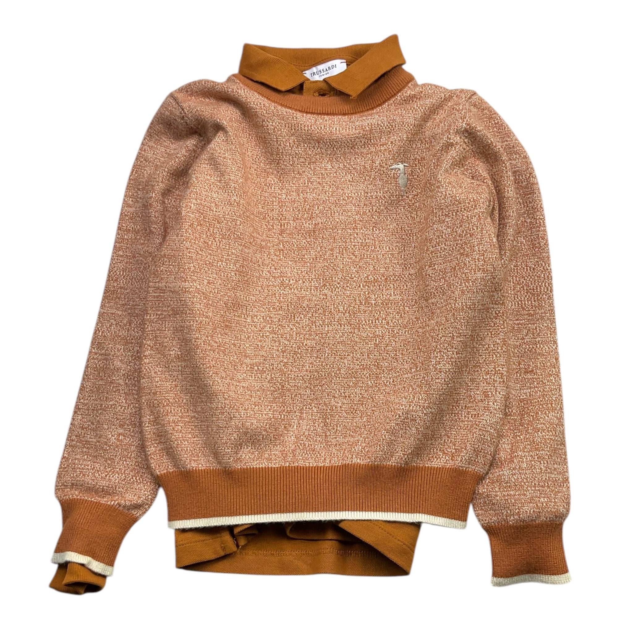 TRUSSARDI set maglia-polo tinta unita Ruggine per Bambino TBA25013PO RUGGINE TRUSSARDI 