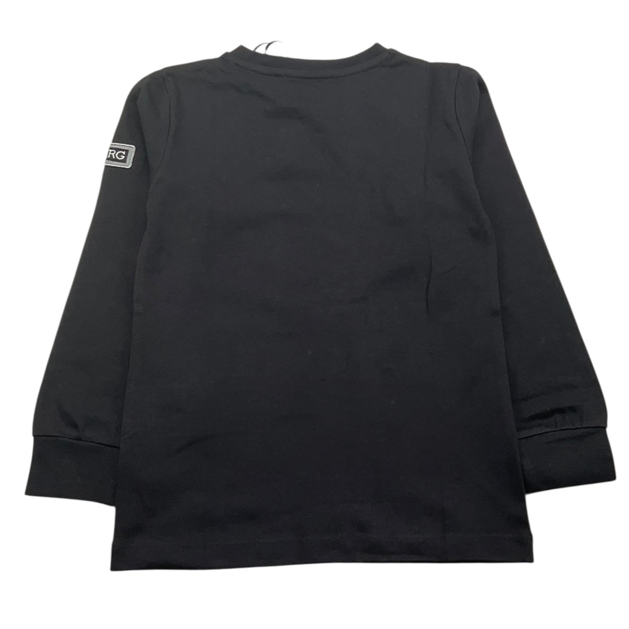 ICEBERG shirt girocollo tinta unita con stampa Nero per Bambino TSICE5320B NERO ICEBERG 