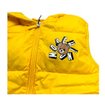 Moschino Giubbino Smanicato Tinta Unita con Zip per Bambino HMS054 GIALLO MOSCHINO 