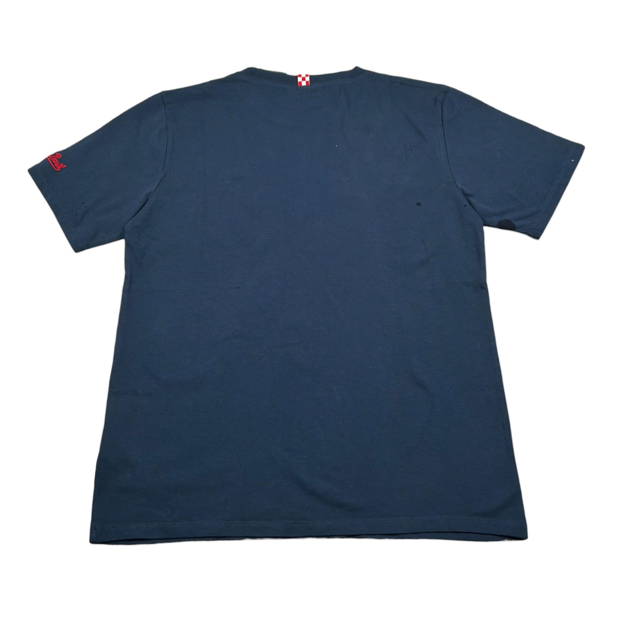 Saint Barth T-Shirt Girocollo Tinta Unita con Stampa Spiderman per Bambino SPIDERC BLU SAINT BARTH 