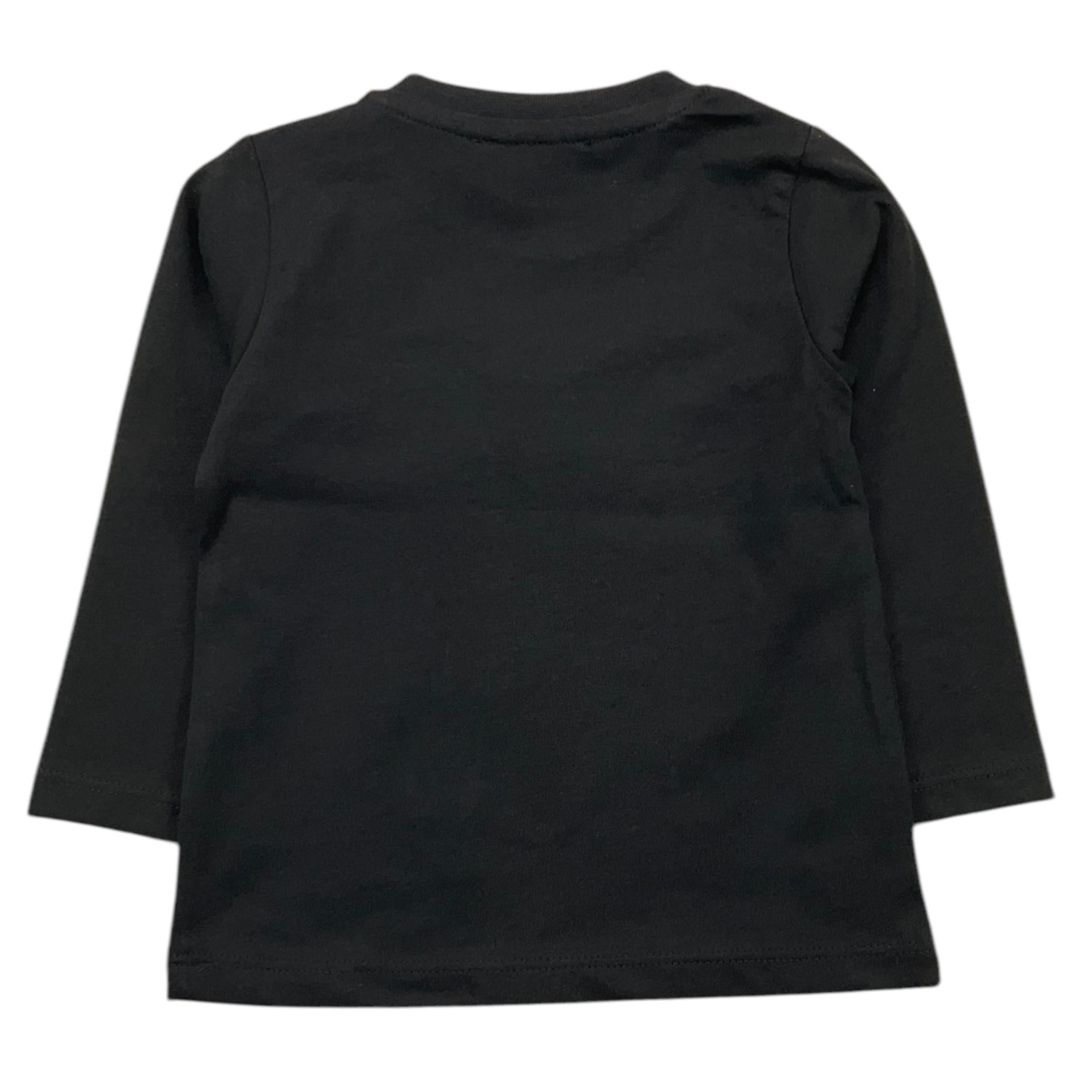 JOHN RICHMOND shirt girocollo tinta unita con stampa in contrasto Nero per Neonato RIA25118TS NERO JOHN RICHMOND 