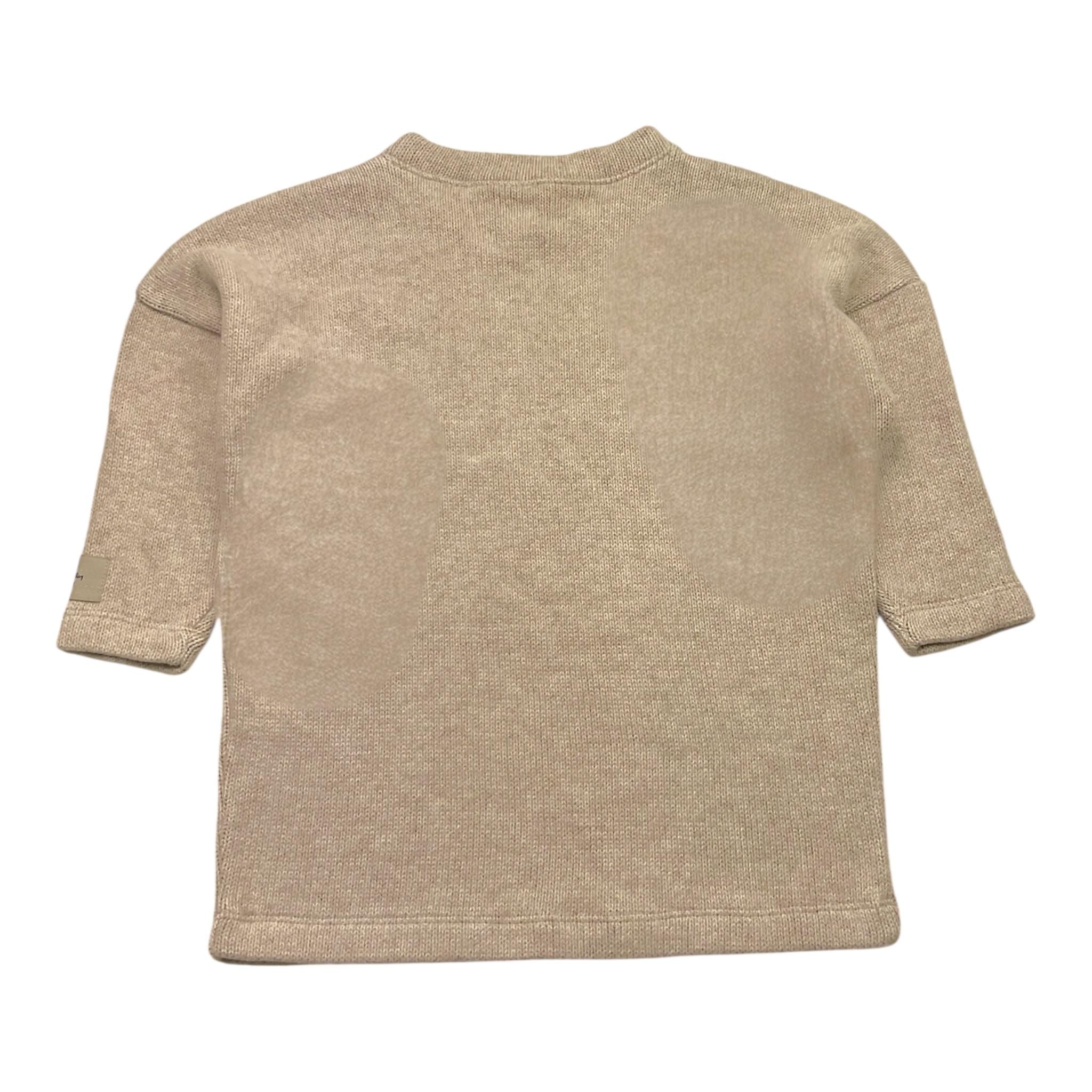 @MADILLY maglia tinta unita grocollo  Sabbia per Bambina 018899 SABBIA @MADILLY 