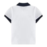 Il Gufo Polo Tinta Unita con Profili In Contrasto per Bambino P25PC067M0095 BIANCO IL GUFO 