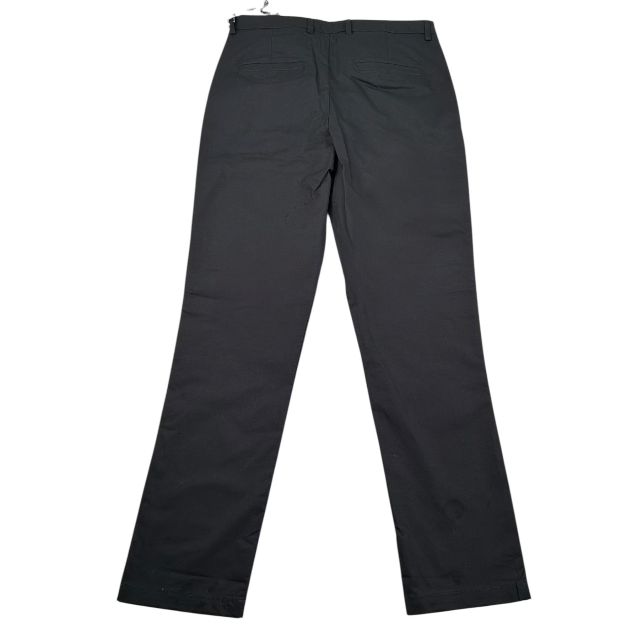 Daniele Alessandrini Pantalone Tinta Unita con Girovita Regolabile con Catena per Bambino 1235P11722 NERO DANIELE ALESSANDRINI 