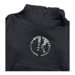 RELISH felpa tinta unita con cappuccio e brillantini Nero per Bambina RGA2401033022X NERO RELISH 